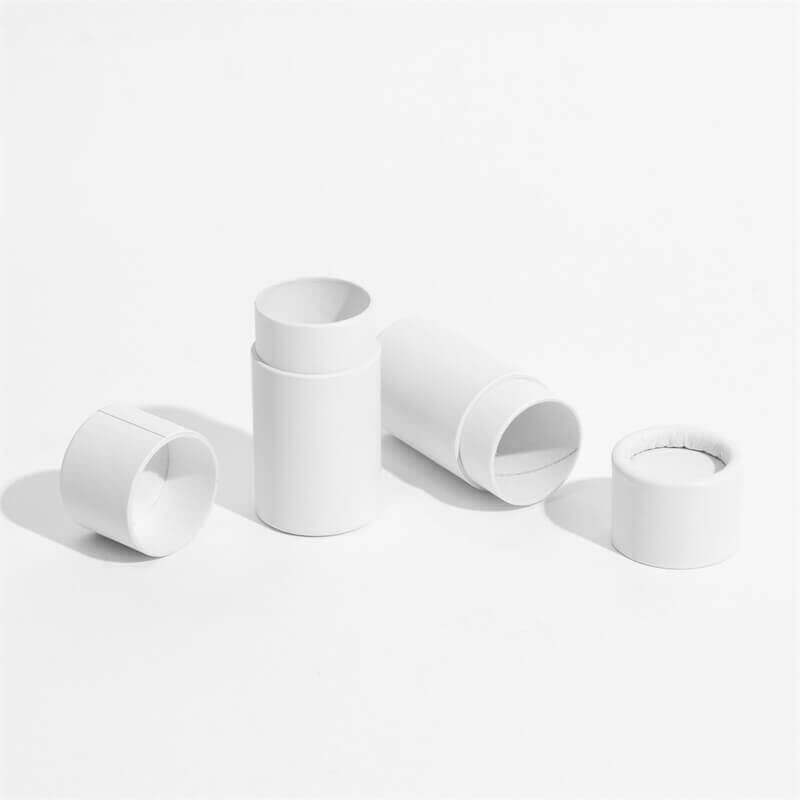 0.5 oz Push-Up Paper Tube - White - Paper Tube Co.