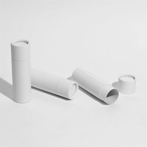 36mm x 120mm 2.5 ounce 70 g Push-Up Tube papier blanc ouvert